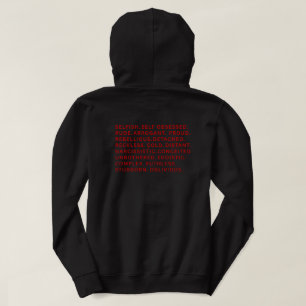 Unbothered Villain Era Word Block Gym Streetwear  Hoodie