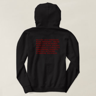 Unbothered Villain Era Word Block Gym Streetwear  Hoodie