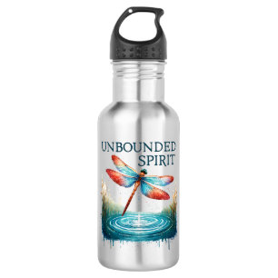 Unbounded Spirit - Artistic Dragonfly 532 Ml Water Bottle