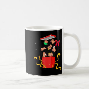 Unboxing Blind Box Capybara Pyjama Ugly Christmas Coffee Mug