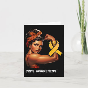 Unbreakable Afro Girl Crps Awareness Card