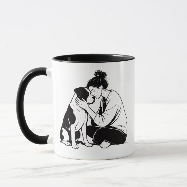 Unbreakable Bond Between Dog & Human Mug (Left)
