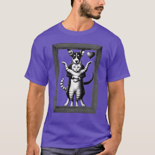 Unbreakable Bond: Dog & Cat Duo T-Shirt