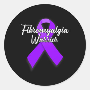 Unbreakable Fibromyalgia Awareness Family Cute Wom Classic Round Sticker