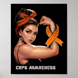 Unbreakable Girl Mom CRPS Awareness Poster