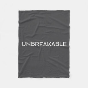 Unbreakable Insrational Motivational Saying Fleece Blanket