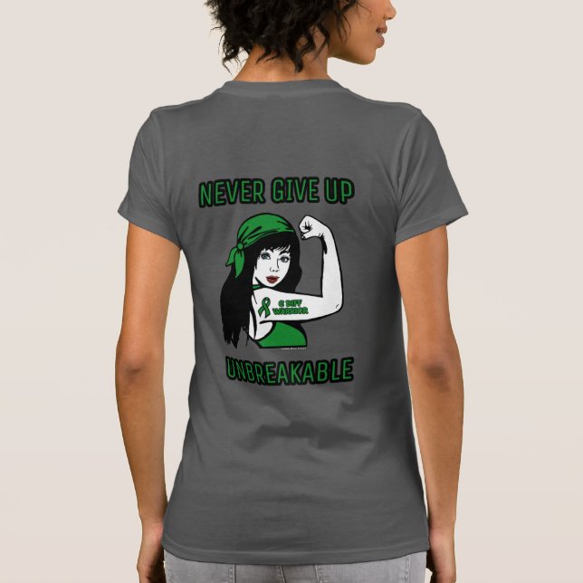 UNBREAKABLE (long hair)...C Diff T-Shirt (Back)