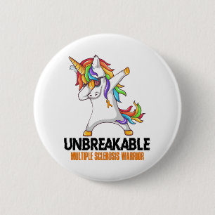 Unbreakable Multiple Sclerosis Warrior 2 Inch Round Button