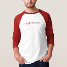 Unbreakable Red Baseball style T