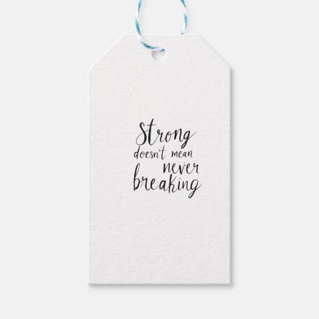 Unbreakable Spirit Gift Tags (Front)