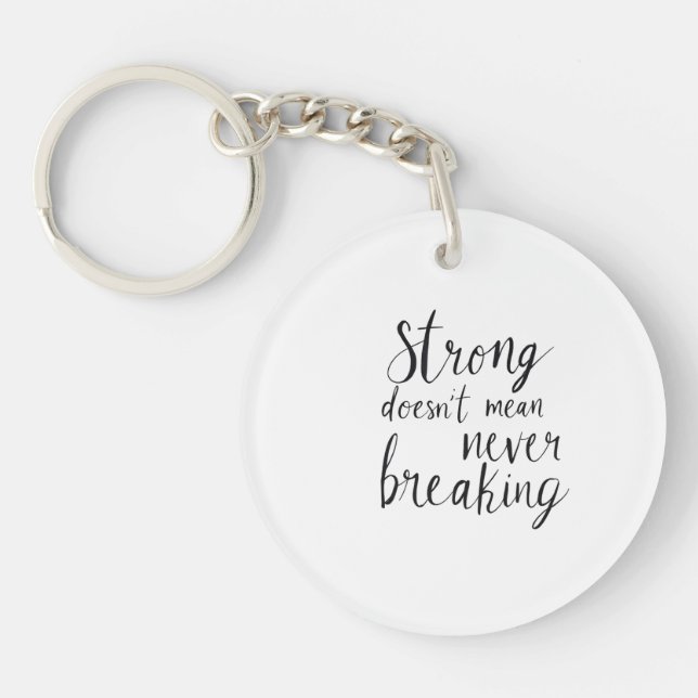 Unbreakable Spirit Keychain (Front)