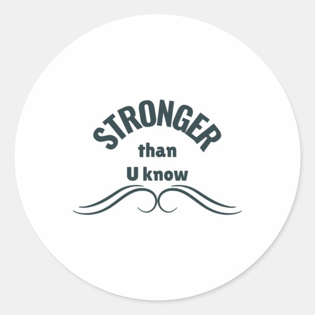 Unbreakable Spirit Stronger Than You Know Sticker  (Front)