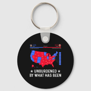 Unburdened By What Has Been Trump Election Map  Keychain