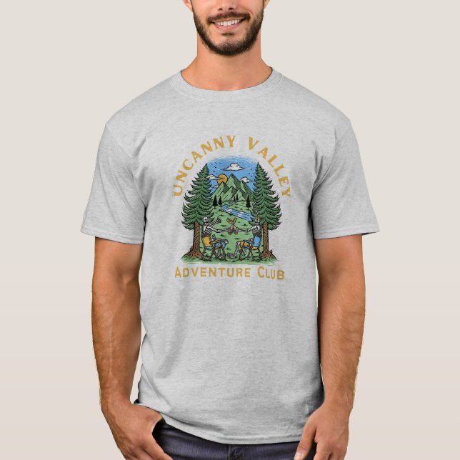 Uncanny Valley Adventure Club T-Shirt (Front)
