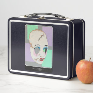 'Uncanny Valley' Painting on a Metal Lunch Box