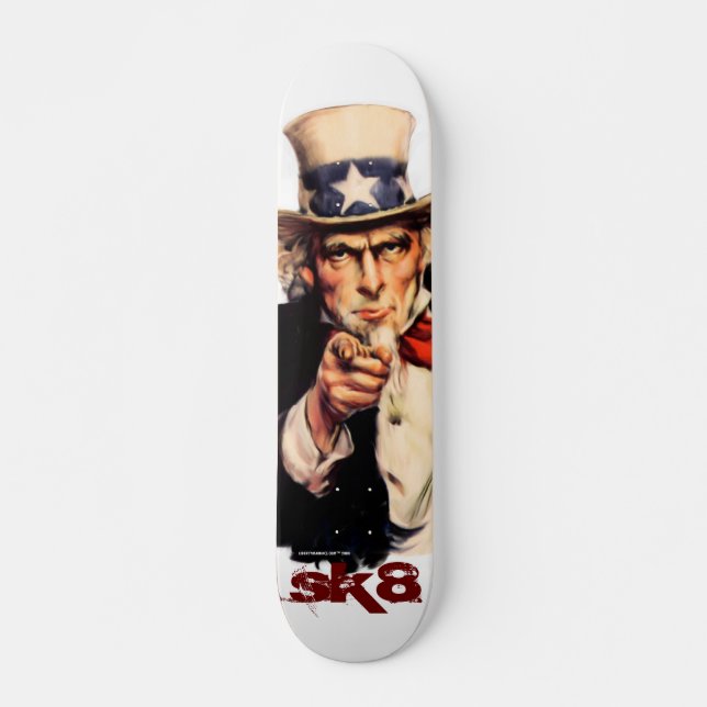 Unce Sam Skateboard Deck (Front)