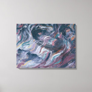 Uncertainties I. The Farewells (triptych) 1911 (oi Canvas Print