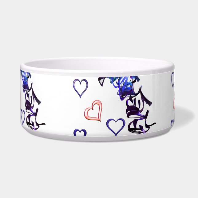 Unchain My Heart Ceramic Pet Bowl (Front)
