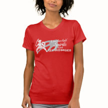 Unchecked Spirits Get Stronger - Red crew t-shirt