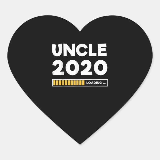 Uncle 2020 Loading For Gift Heart Sticker (Front)