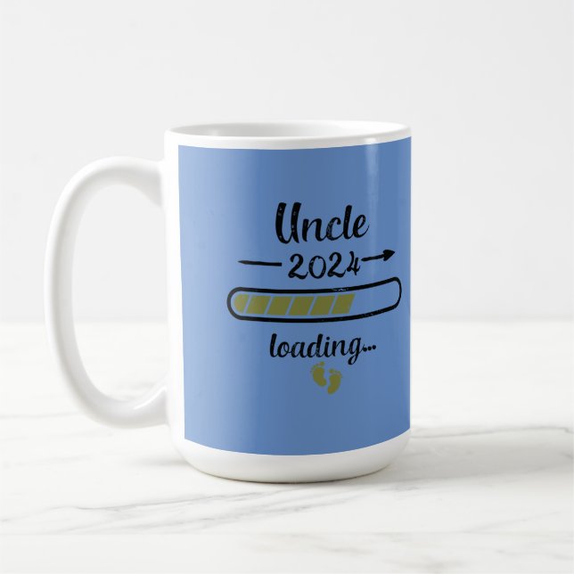 Uncle 2024 Loading Pregnancy Unc Birth Coffee Mug (Left)
