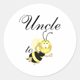 Uncle 2 be classic round sticker