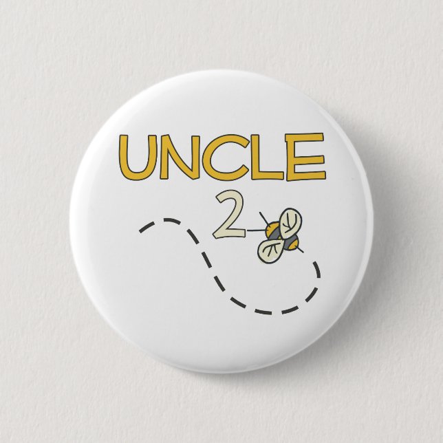 Uncle 2 Bee Inch Round Button (Front)