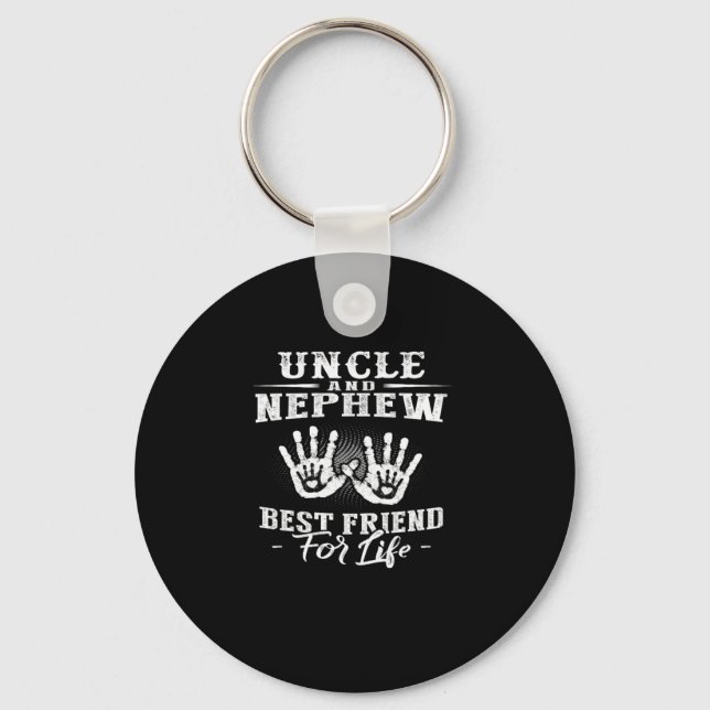 Uncle And Nephew Best Friend For Life Keychain (Front)