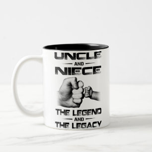 Uncle And Niece The Legend Two-Tone Coffee Mug
