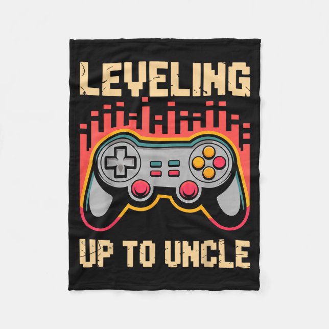 Uncle Art For Uncle Men From Niece Nephew First Ti Fleece Blanket (Front)