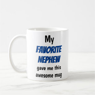 Uncle Aunt  Favourite Nephew Funny Coffee Mug