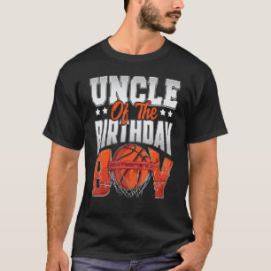 Uncle basketball birthday Boy Family Baller b-day  T-Shirt