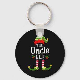Uncle Christmas Elf Matching Pajama X-mas Party  Keychain