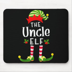 Uncle Christmas Elf Matching Pajama X-mas Party  Mouse Pad