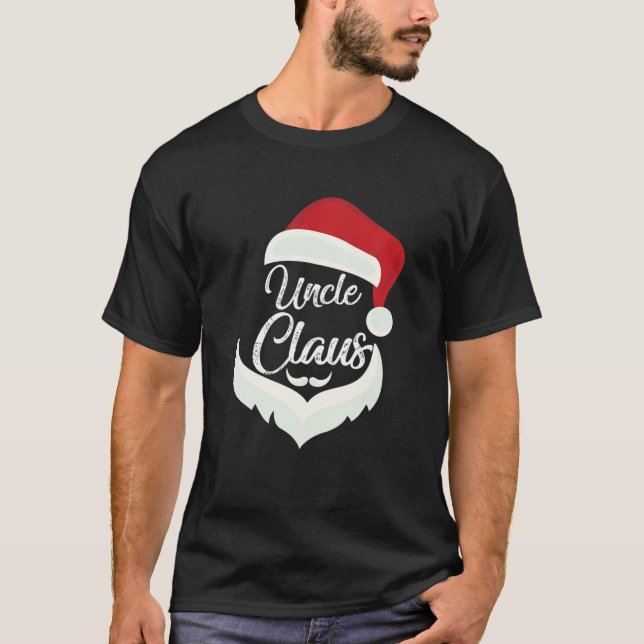 Uncle Claus Christmas Funny Pyjamas Santa Costume T-Shirt (Front)