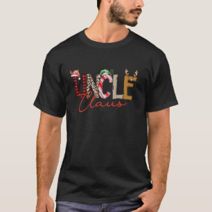 Uncle Coquette Bow Uncle Claus Christmas Tree Cake T-Shirt