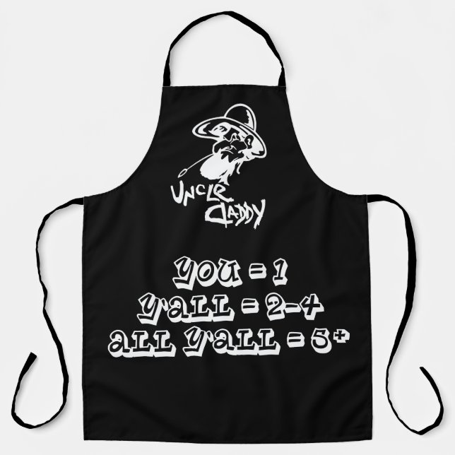 Uncle Daddy Grill Apron Cooking Painting (Front)
