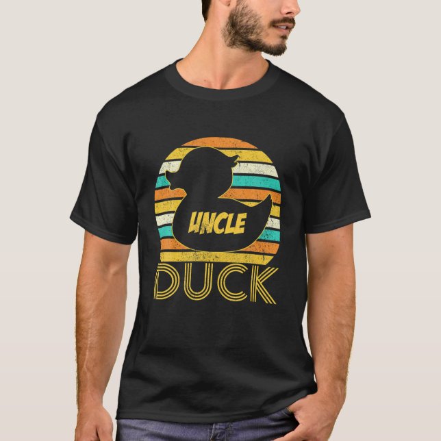 Uncle Duck Rubber Duck Matching Family Cute T-Shirt (Front)