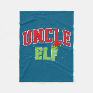 Uncle Elf Christmas Family Matching Group Xmas Unc Fleece Blanket