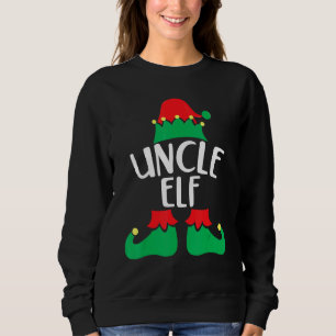 Uncle Elf Matching Family Group Christmas Party Pa Sweatshirt