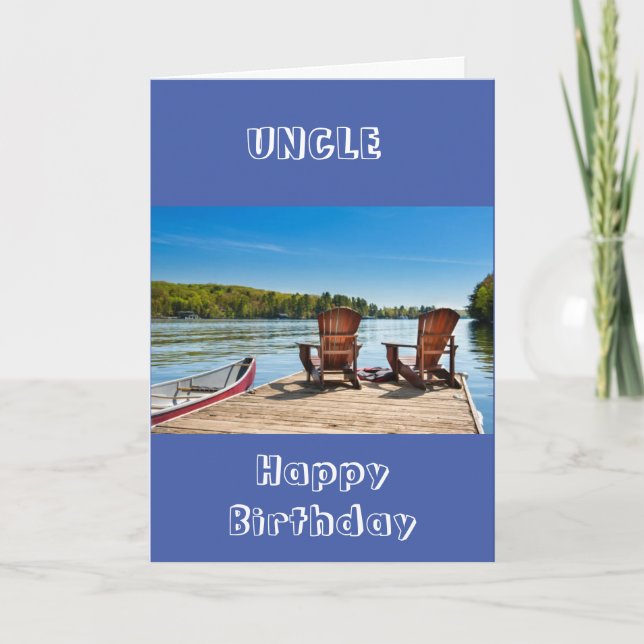 **UNCLE** ENJOY YOUR BIRTHDAY CARD (Front)