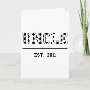 Uncle Est. 2011 Funny Sports Year Established Fath Card