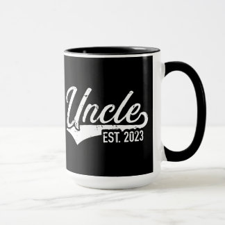 Uncle est. 2023 for pregnancy announcement mug