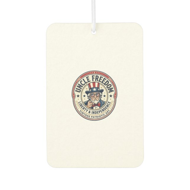 Uncle Freedom Patriotic Uncle Sam Founding Charact Air Freshener (Front)