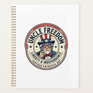 Uncle Freedom Patriotic Uncle Sam Founding Charact Planner