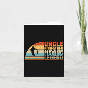 Uncle Godfather And Fishing Legend Card