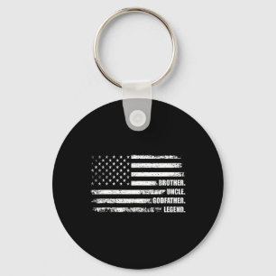 Uncle Godfather Legend Fun Best Funny Uncle Keychain