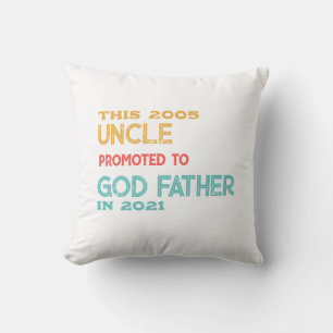 Uncle Godfather Retro Vintage Gift Since T-Shirt Throw Pillow