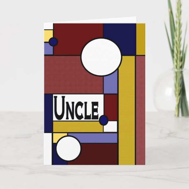 Uncle - Happy Father's Day to Original Card (Front)