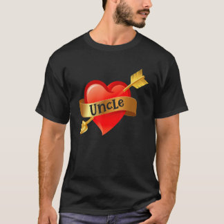 Uncle Heart Love Happy Valentines Day Cupid Uncle T-Shirt